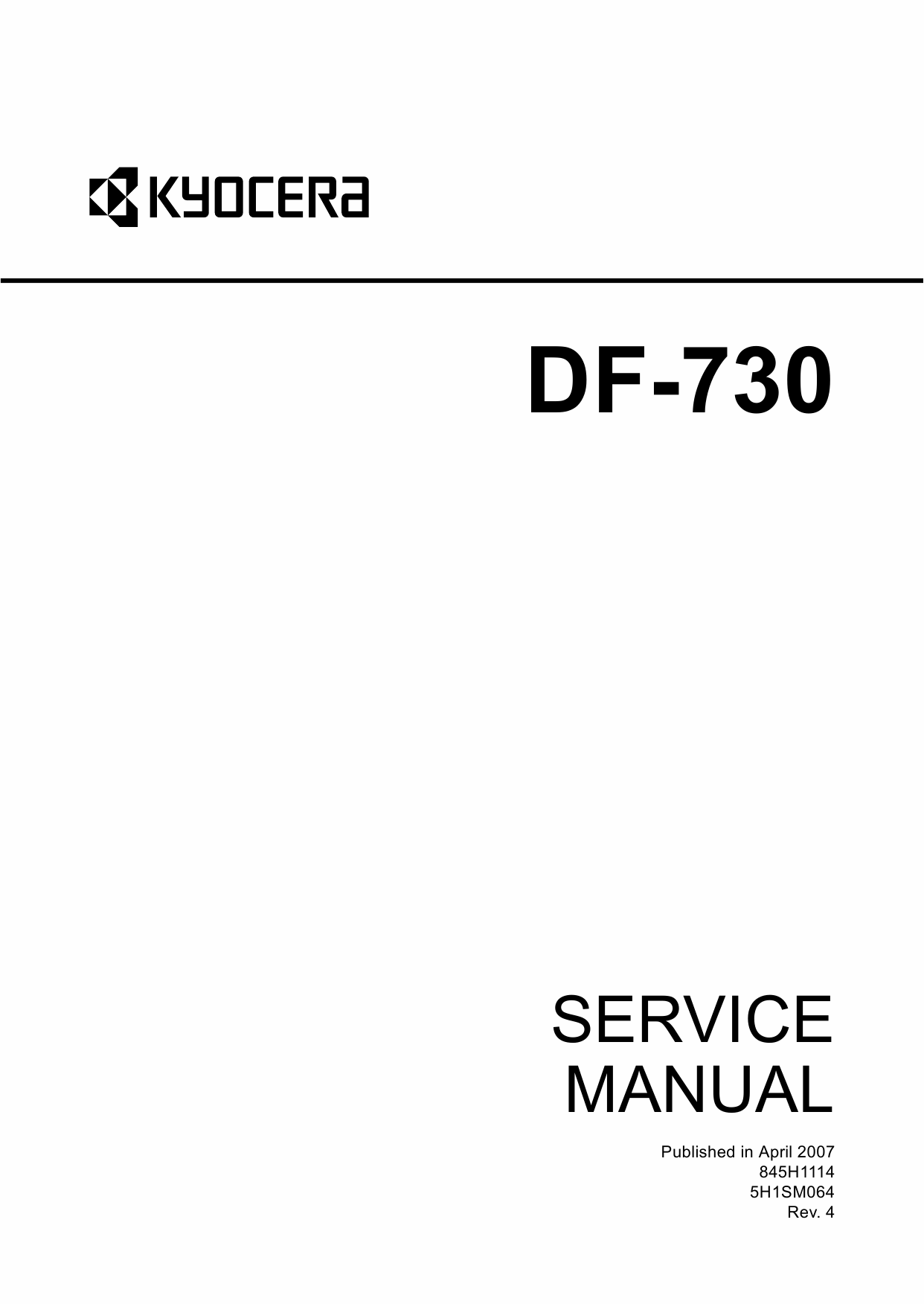 KYOCERA Options Document-Feeder DF-730 KM-C2525E C3225E C3232E C4035E Service Manual-1